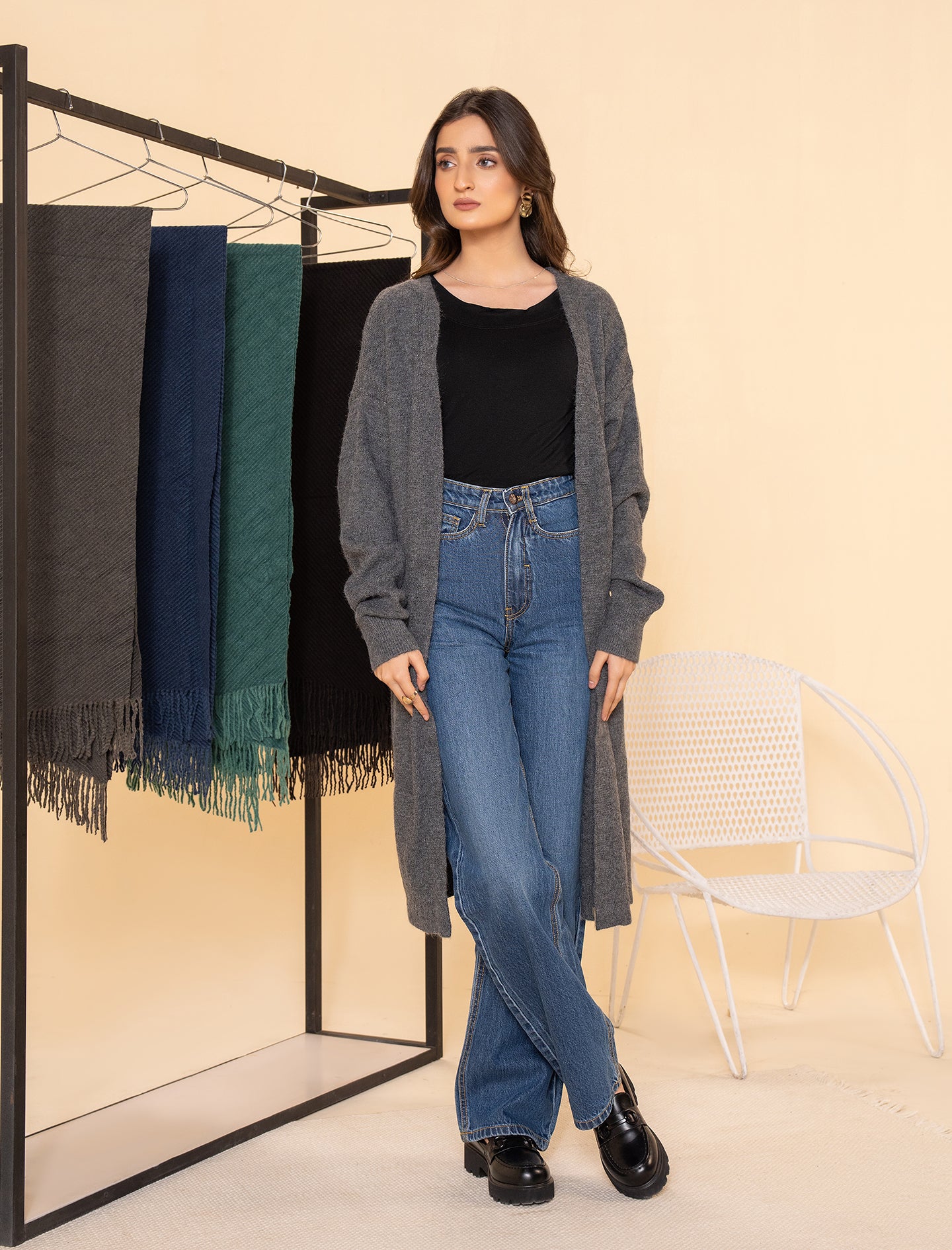 Grey Women Cardigan