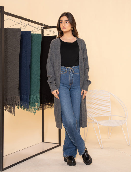 Grey Women Cardigan