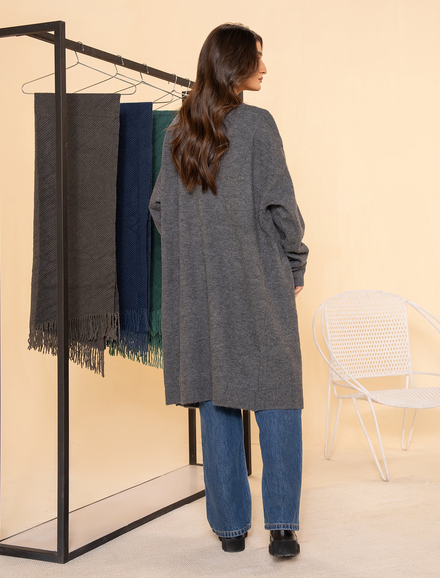 Grey Women Cardigan