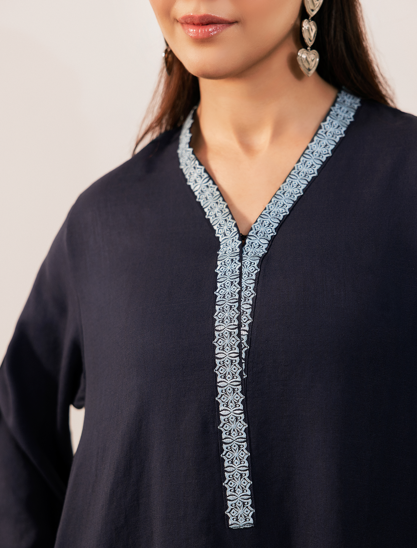 2Pc Blended Cotton-NAVY