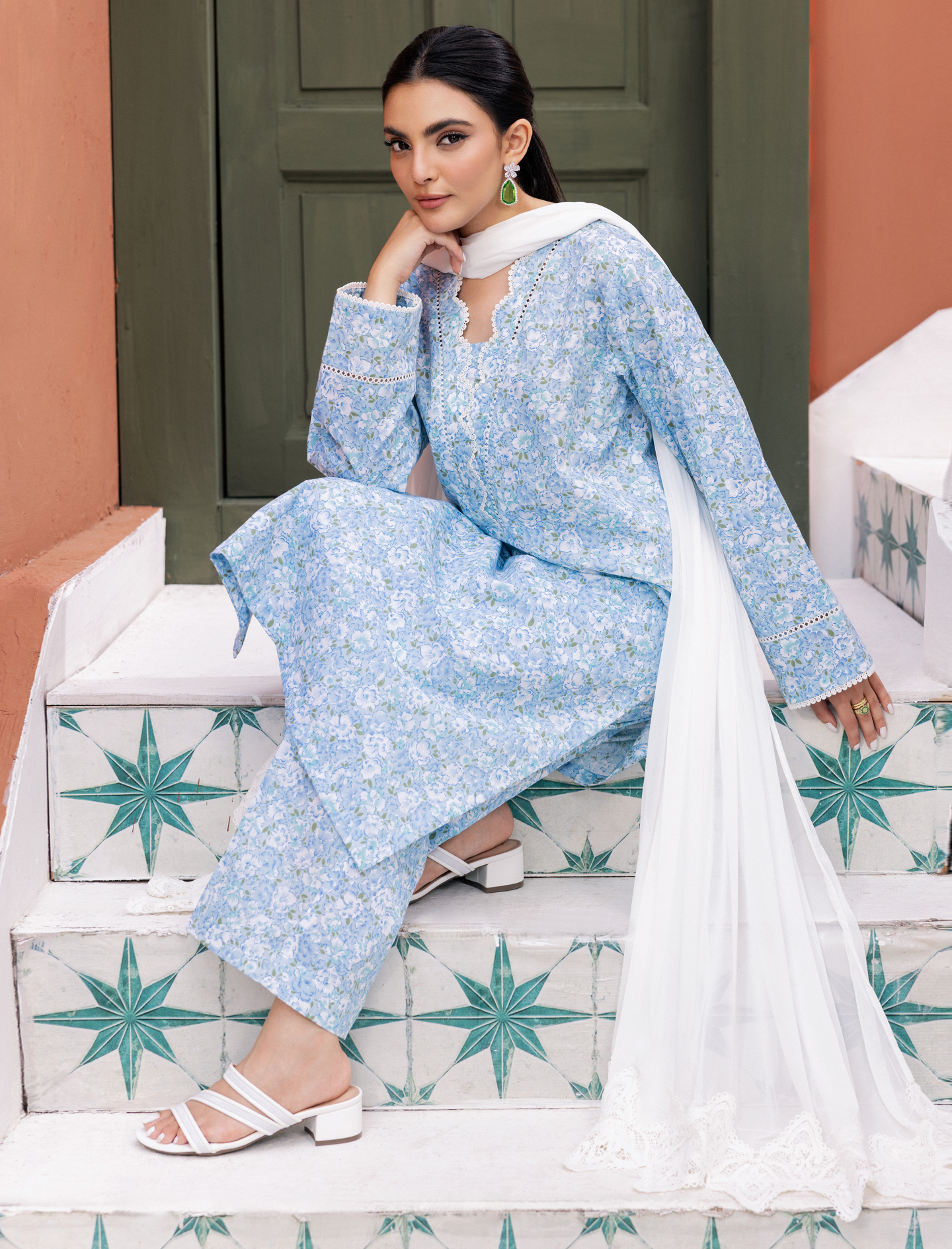 Dupatta-WHITE