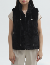 Black Women Sleeve Less Sweater