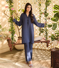 Grip Silk Co-Ord Set-BLUE