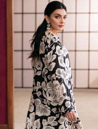 2Pc Printed Cotton-BLACK